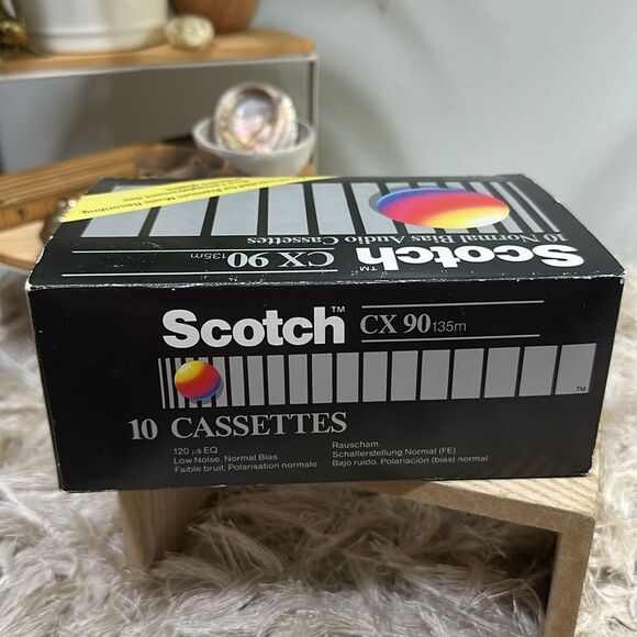 Scotch CX 90 135m Blank Sealed Audio Cassette Tapes In Original Box Set Of 10 - Picture 14 of 17